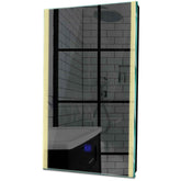 Specchio LED Verticale | Pulsante touch | Luce bianca calda - Reyze Serie Edge Modello 7